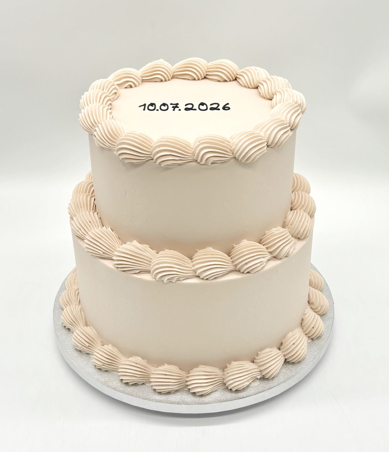 Torte Vintage schlicht (zweistöckig)