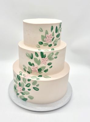 Torte mit Cremedekoration (dreistöckig)
