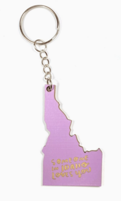 Someone in Idaho Loves You keychain
