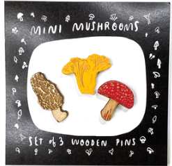 Mini Mushroom Pins