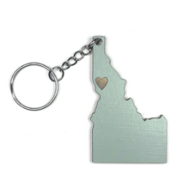 Idaho Heart Keychain