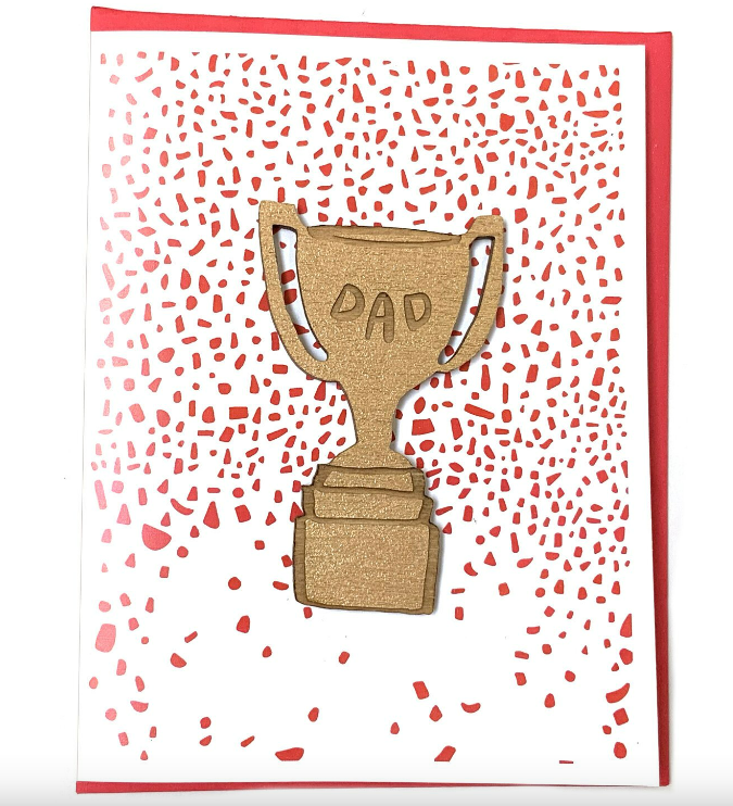 Card + Magnet - Dad Trophy