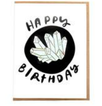 Card + Magnet - Crystal Birthday