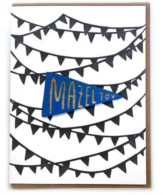 Card + Magnet - Mazel Tov