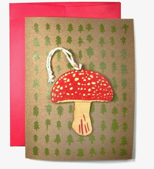 Card + Ornament - Amanita