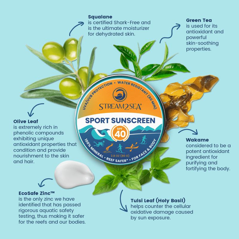 Sport Sunscreen Zinc Balm - 2.8oz