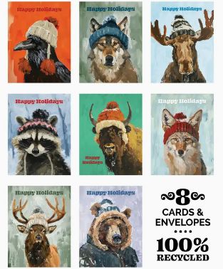 Card - Wild-ish Animals Happy Holiday Box Set