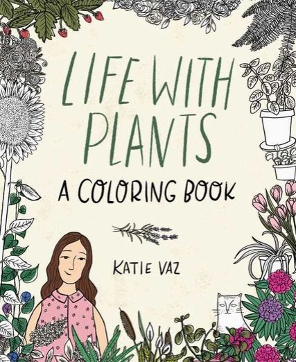 Life With Plants Coloring Book