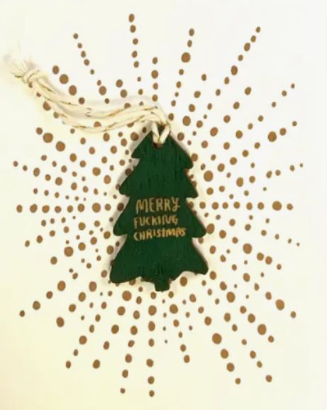 Card + Ornament - Merry F'ing Christmas