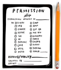 Permission Slip Notepad
