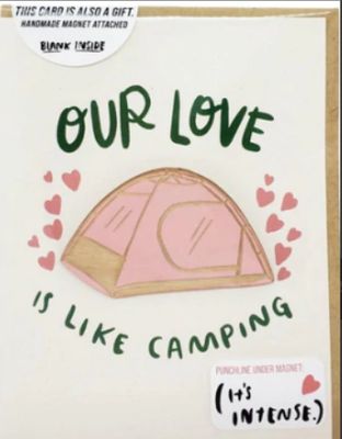 Card - Our Love is like Camping