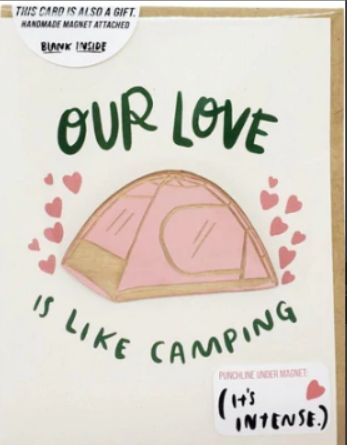 Card - Our Love is like Camping