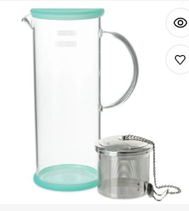 Lucent Glass Iced Tea Jug w/ infuser