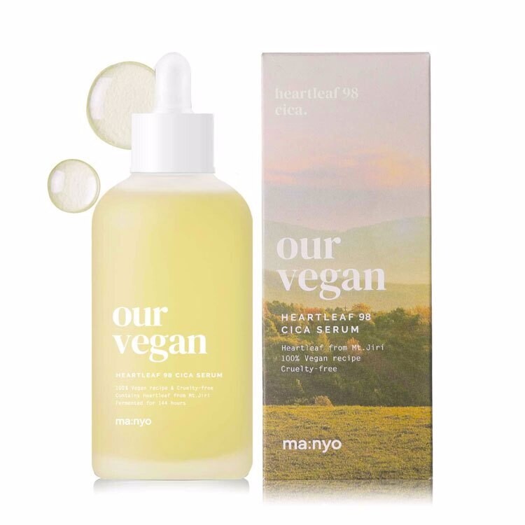 MANYO FACTORY OUR VEGAN HEARTLEAF 98 CICA SERUM 100ml