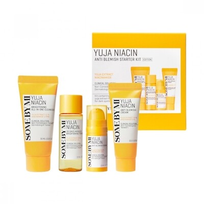 SOME BY MI - YUJA NIACIN ANTI BLEMISH STARTER KIT EDITION - 4 ITEMS 30ml + 30ml + 10ml + 20gr