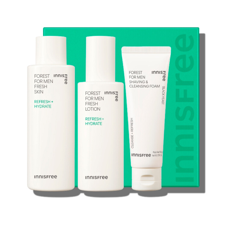 INNISFREE FOREST FRESH SKIN LOTION 2-PIECE SET 180ml+140ml+50gr