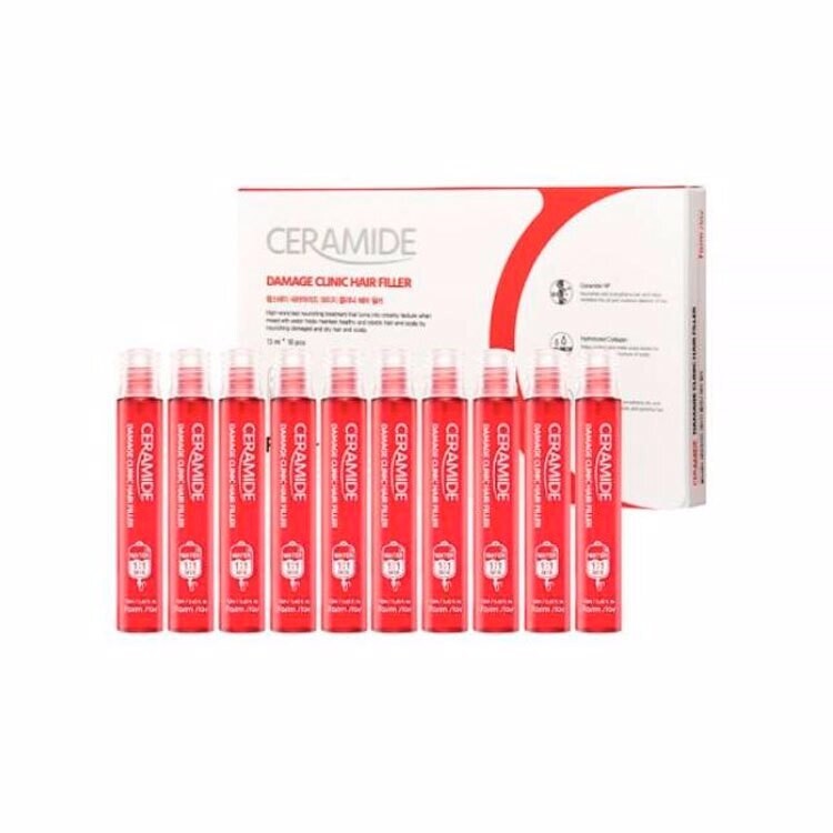 FARM STAY CERAMIDE DAMAGE CLINIC HAIR FILLER 13ml*10ea