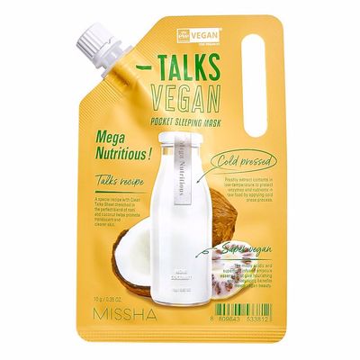 MISSHA TALKS VEGAN POCKET SLEEPING MASK MEGA NUTRITIOUS 1ea