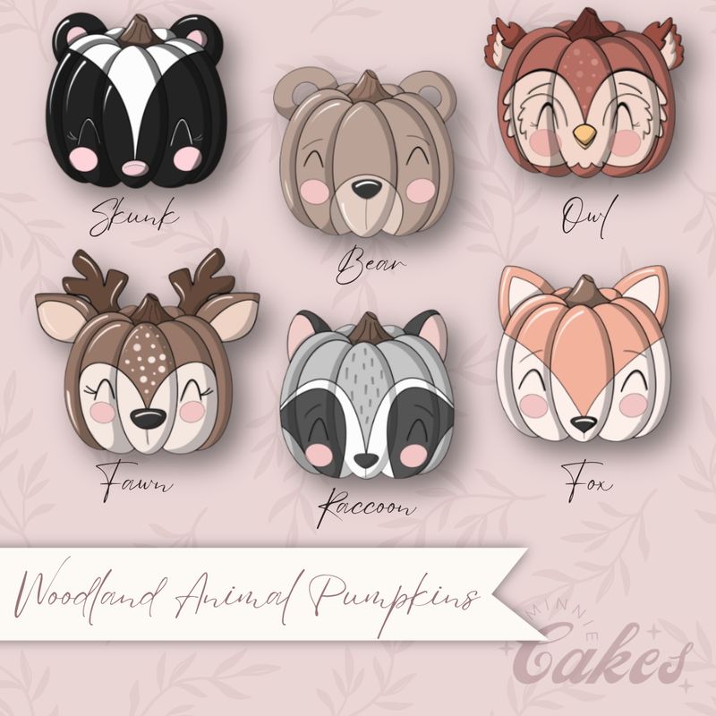 Woodland animal pumpkins