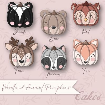 Woodland animal pumpkins