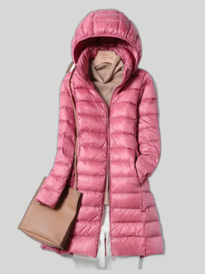 Women&#39;s Long Parka Coat with Removable Hood