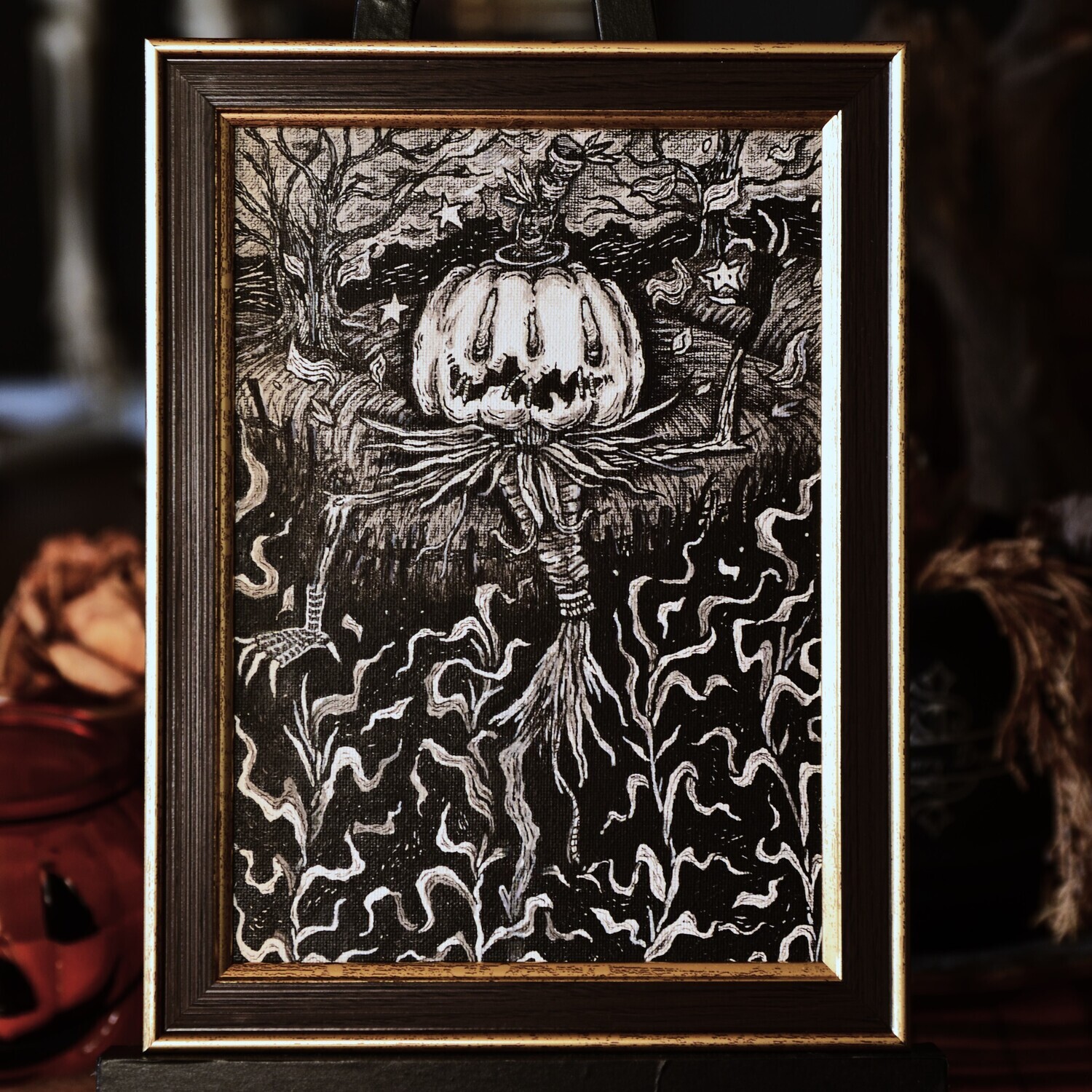 Scarecrow Jack - Original mit Rahmen
