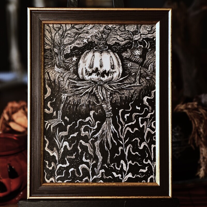 Scarecrow Jack - Original mit Rahmen