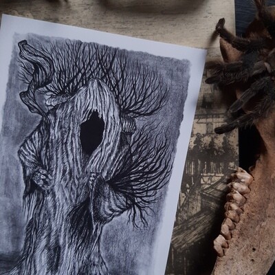 Creature from the Woods - Print