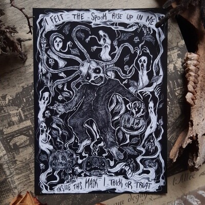 Trick or Treat · Slipknot Fan Art Print