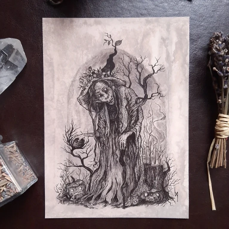 Weise Hexe - Print