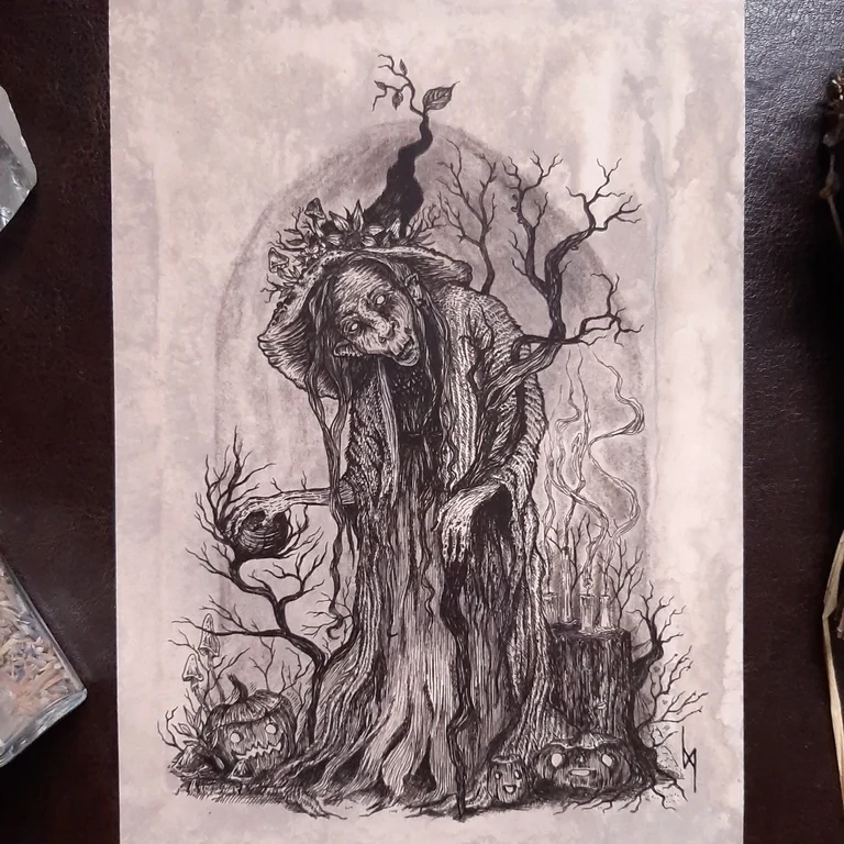 Weise Hexe - Print