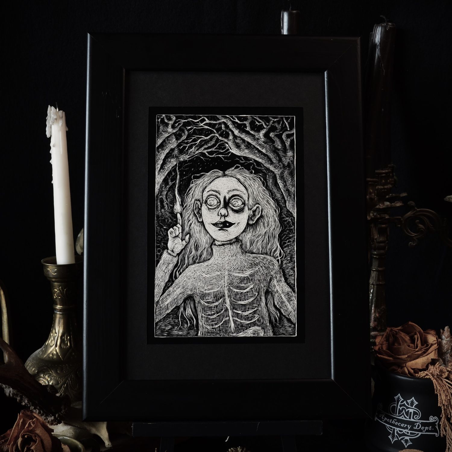 Spark in the Dark II · Original mit Rahmen