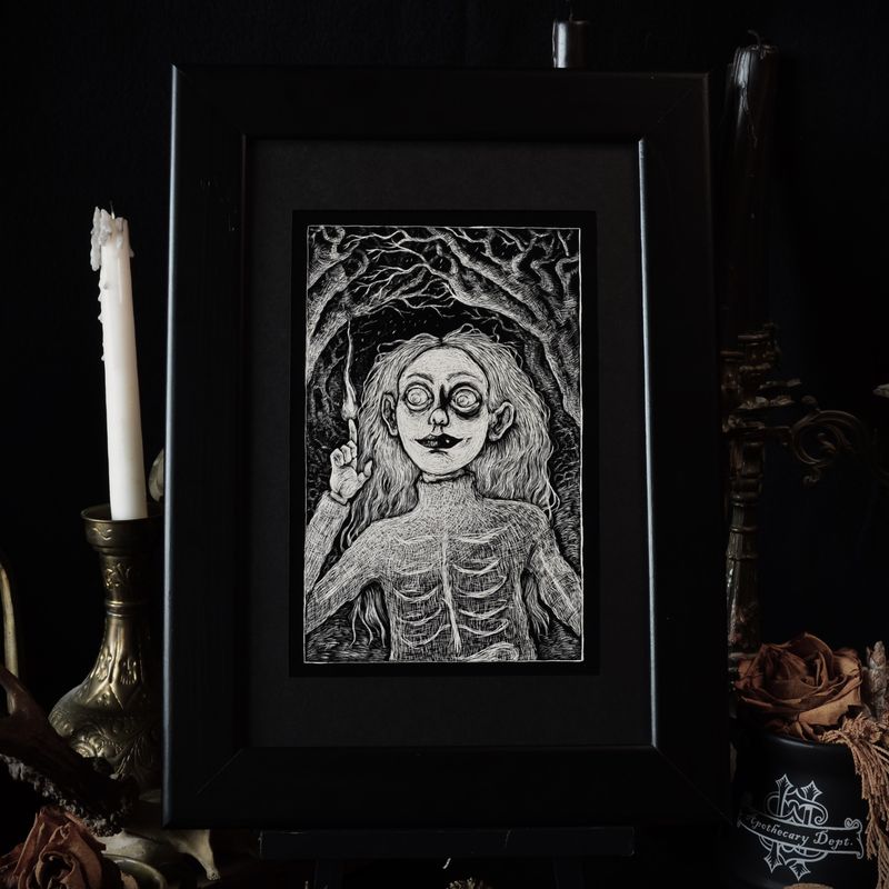Spark in the Dark II · Original mit Rahmen