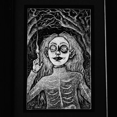 Spark in the Dark II · Original mit Rahmen