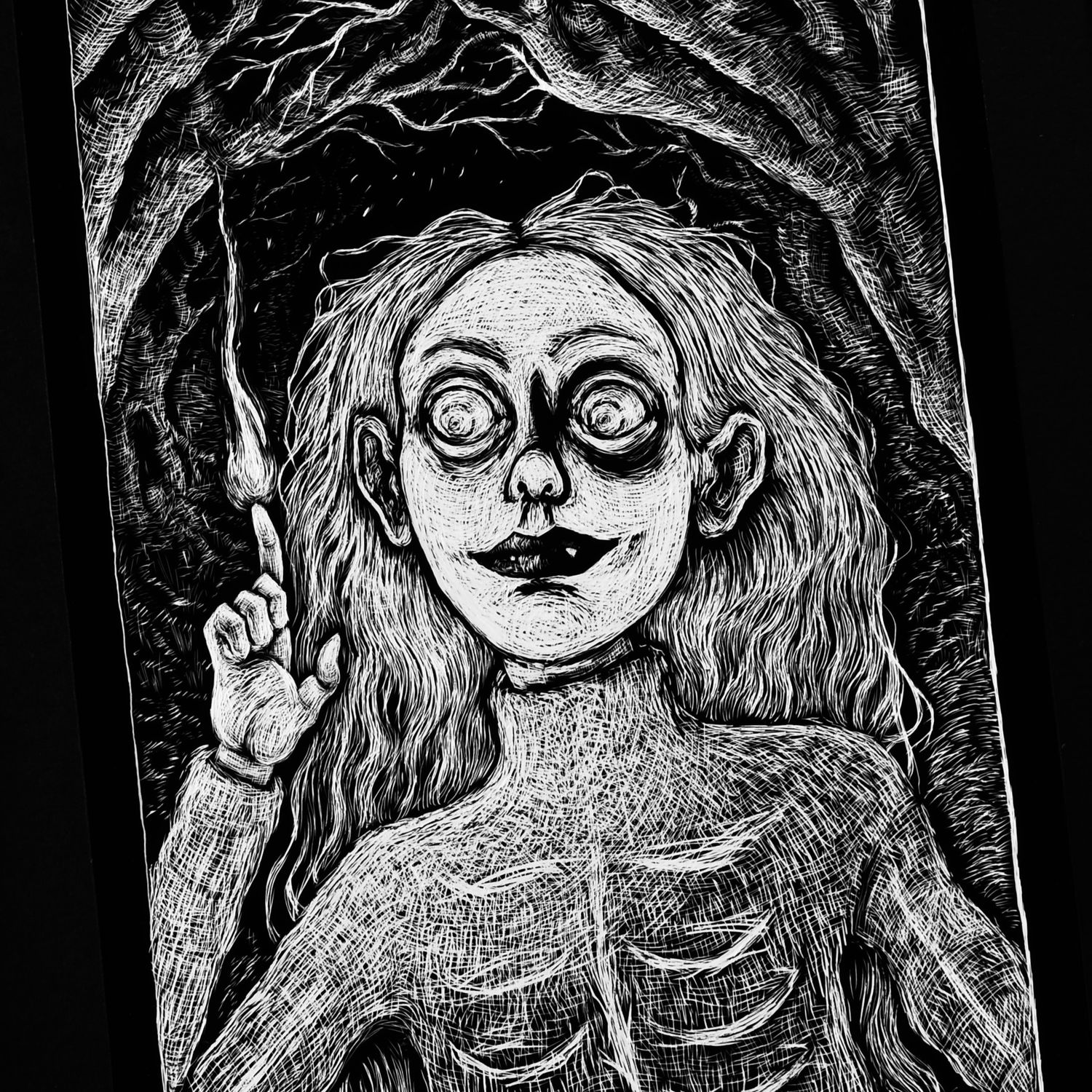Spark in the Dark II · Original mit Rahmen