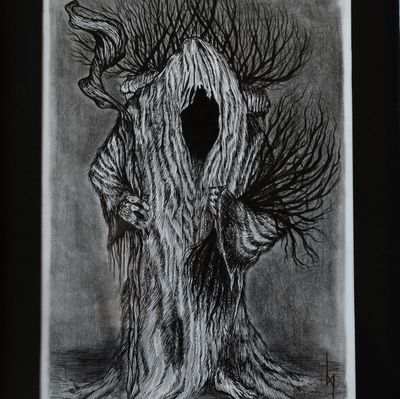 From the Woods he came · Original mit Rahmen