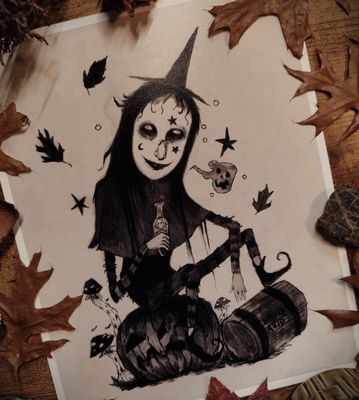 Battery Acid Witch - Print