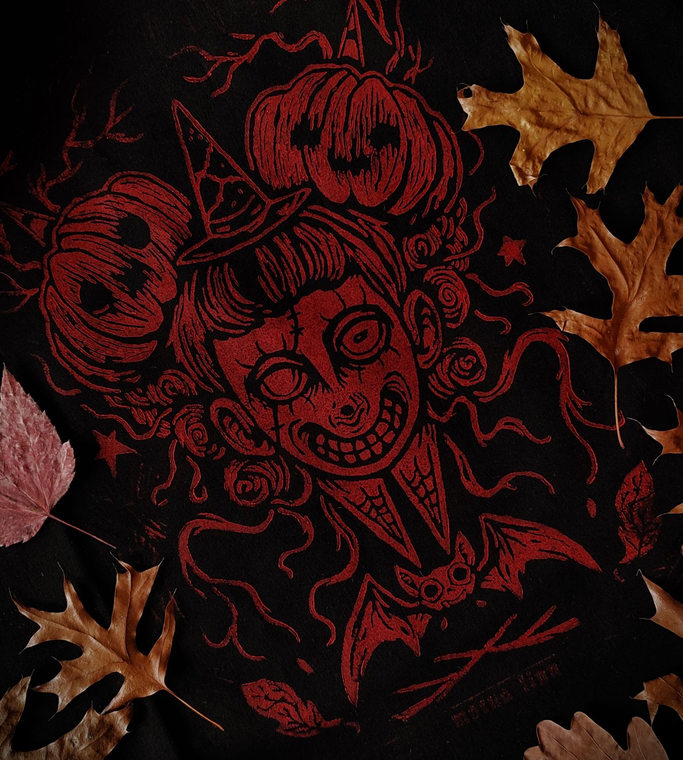 Pumpkin Witch Tote Bag