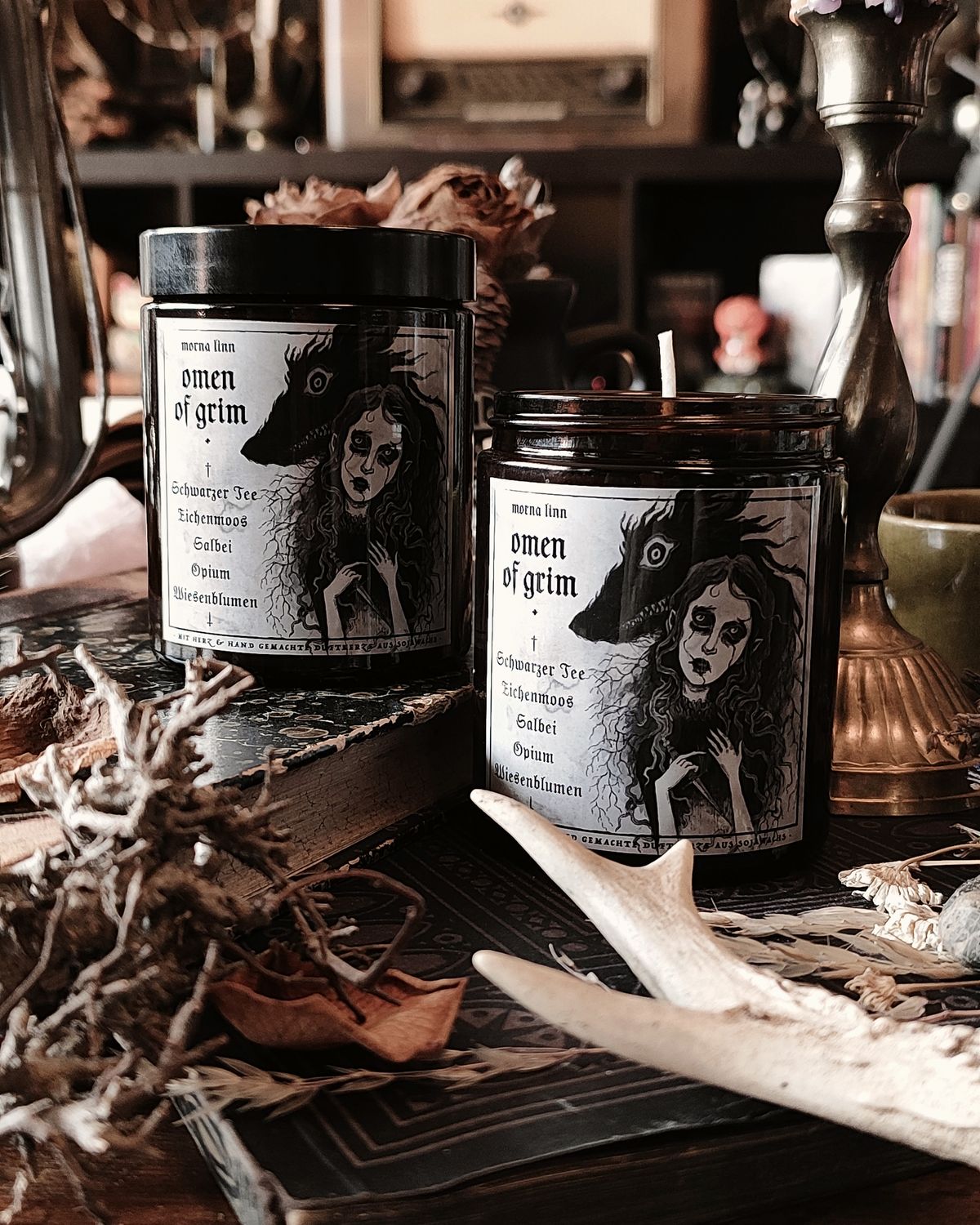 Omen of Grim ✷ Duftkerze im Glas 180 ml