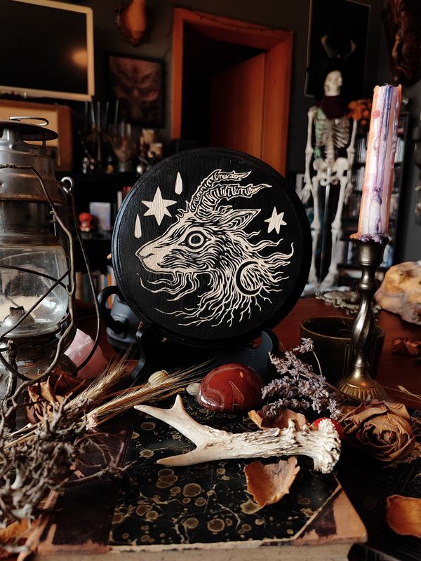 Black Phillip · Woodcut