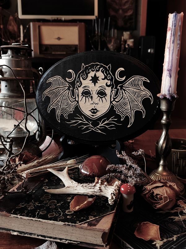 Doll Bat · Woodcut