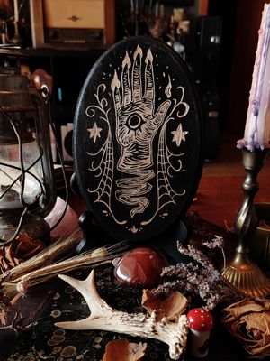Mystic Hand · Woodcut
