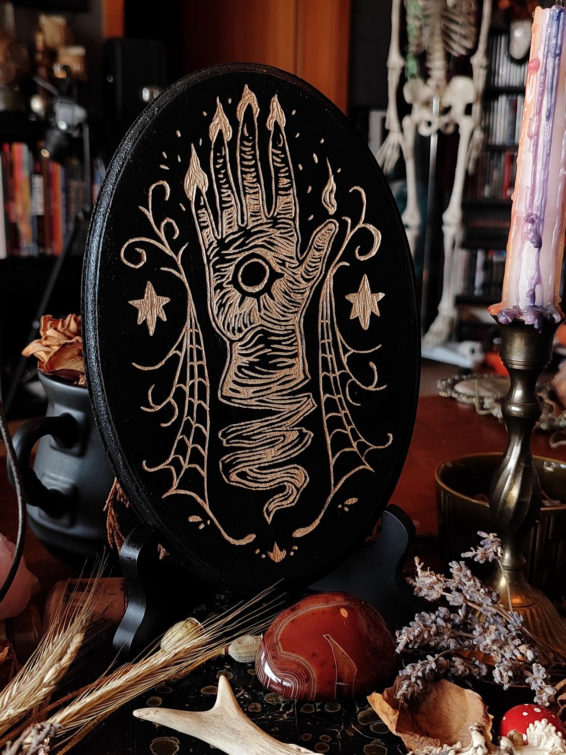 Mystic Hand · Woodcut