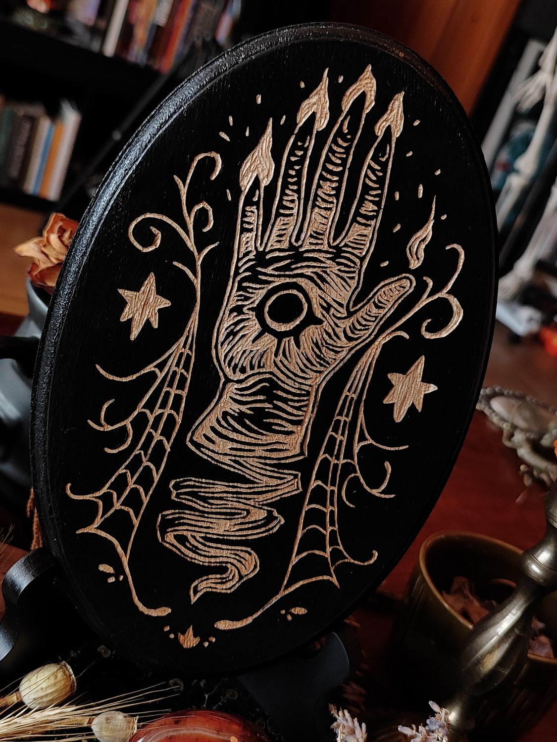 Mystic Hand · Woodcut