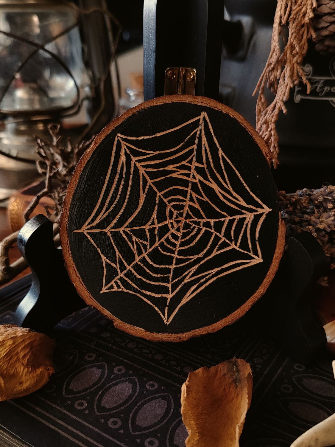 Spiderweb · Woodcut