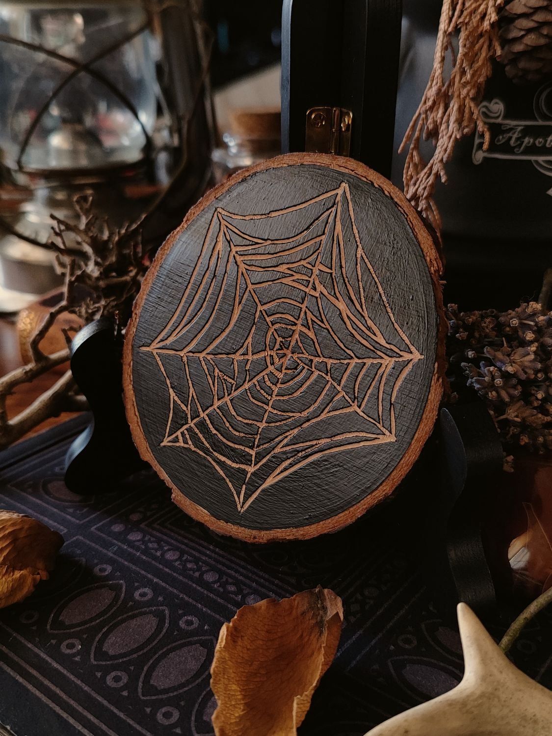 Spiderweb · Woodcut