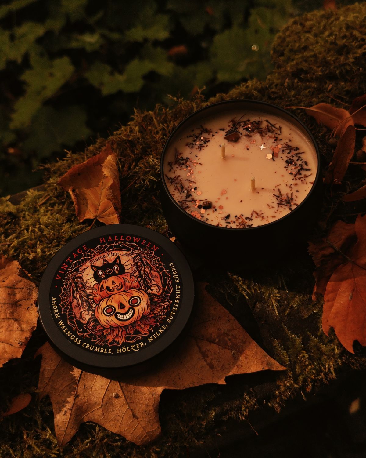 Vintage Halloween ✷ Duftkerze im Glas 235 ml