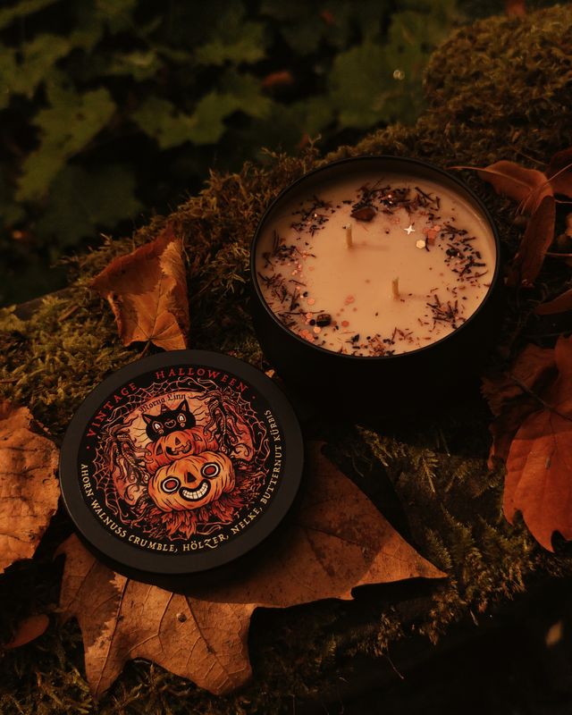 Vintage Halloween ✷ Duftkerze im Glas 235 ml