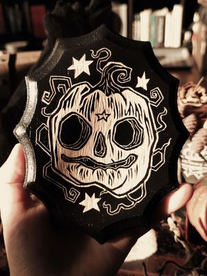 Rotten Pumpkin · Woodcut