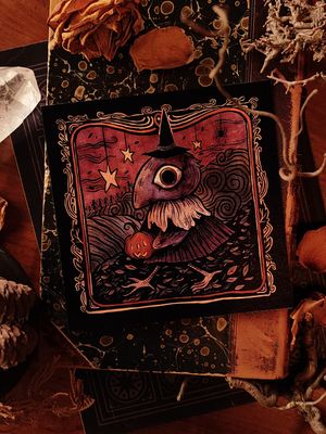 Herbstlaubkrähe - Print